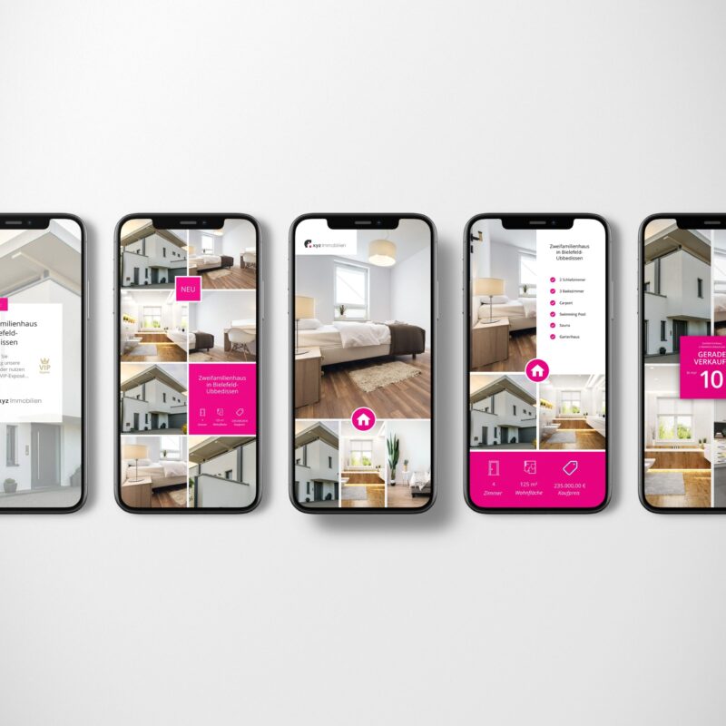 50+ Story-Vorlagen für Instagram und Facebook für Immobilienmakler - hbtimmo.de