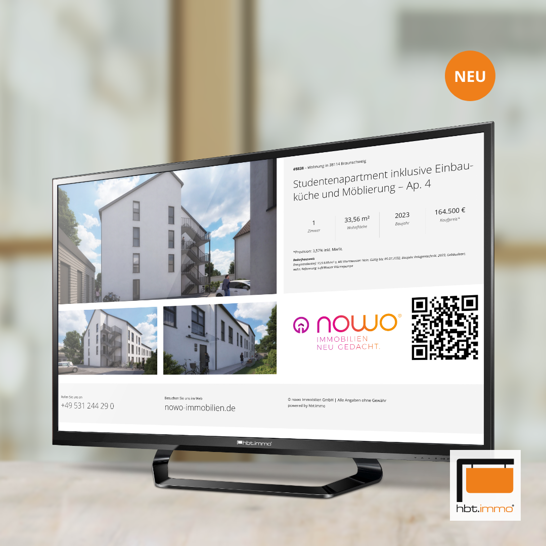 Exposémonitor für Immobilienmakler - Referenz NOWO - hbtimmo.de