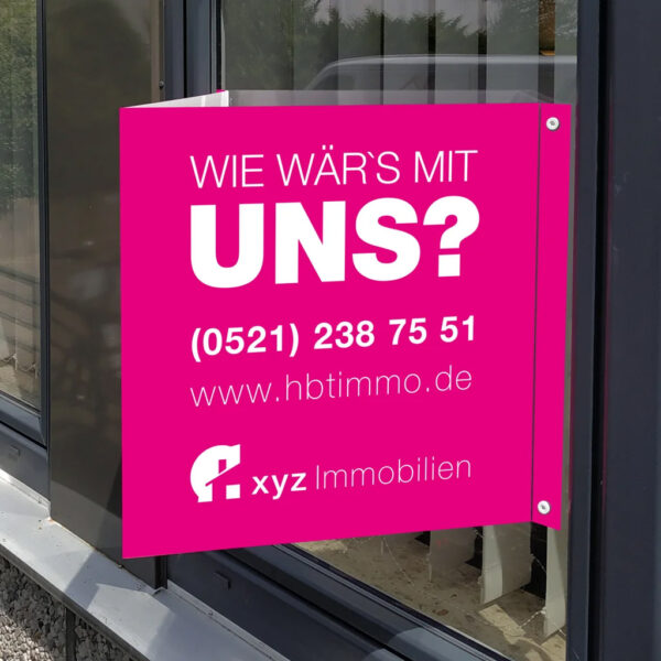 Nasenschilder für Immobilienmakler - WIE WÄR'S MIT UNS? - hbtimmo.de