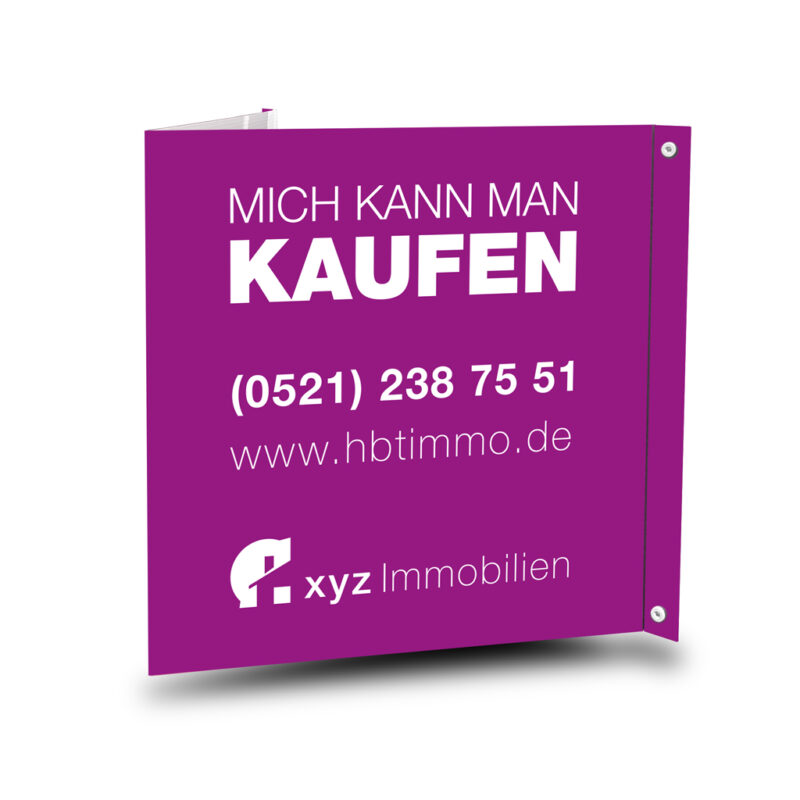 Nasenschilder für Immobilienmakler - MICH KANN MAN KAUFEN - hbtimmo.de