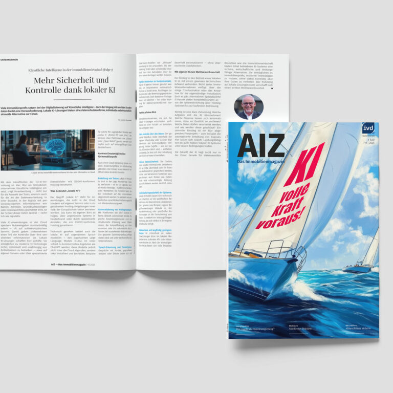 AIZ Fachartikel Lokale KI für Immobilienmakler