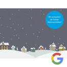 Digitale Akquisemotive - Google für Immobilienmakler, Motiv: Weihnachten Illustration Grau - hbtimmo.de