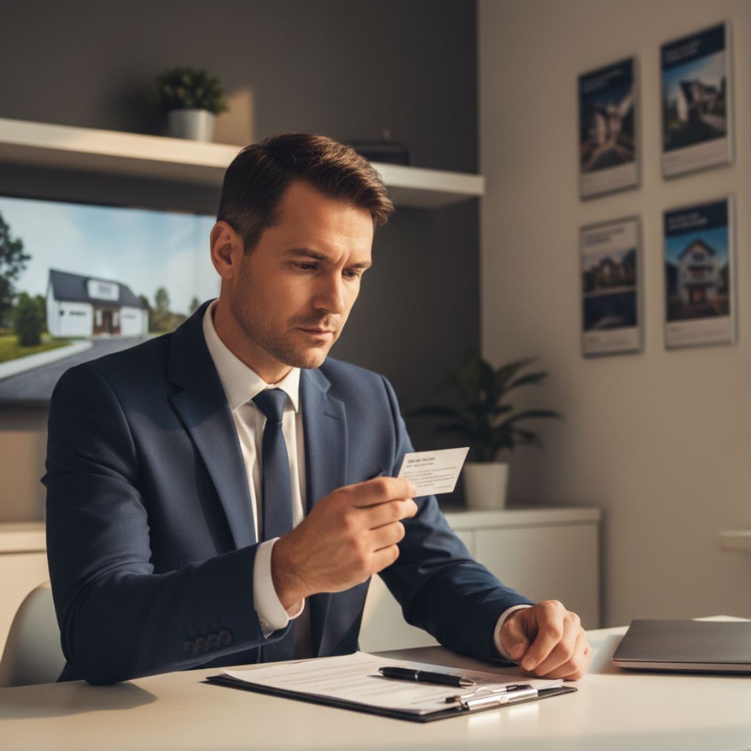 Braucht ein Immobilienmakler Visitenkarten?