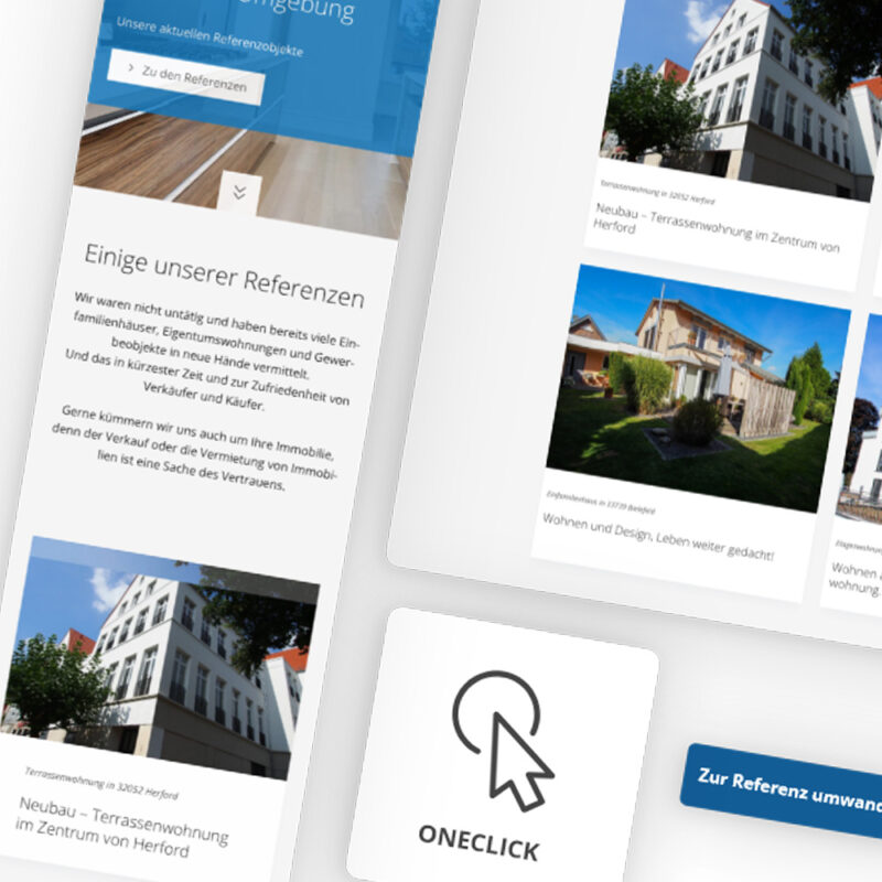 Immobilienwebsite für Immobilienmakler - Referenzen - hbtimmo.de
