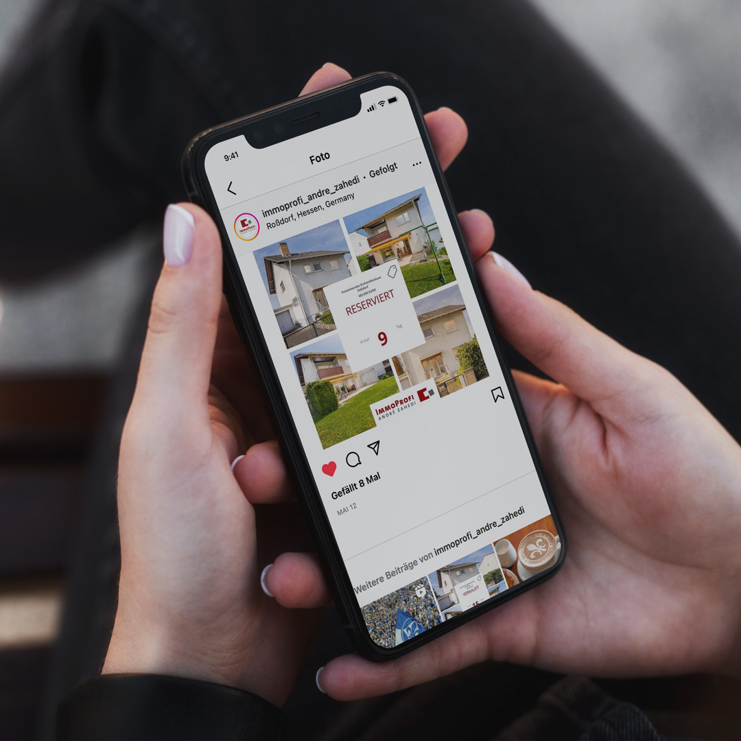 50+ Vorlagen für Instagram, Facebook und LinkedIn Posts für Immobilienmakler - Referenz Immoprofi André Zahedi - hbtimmo.de